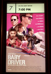 Baby Driver poster at Alamo Drafthouse Cinema